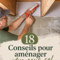 Sous-sol aménagé et chaleureux avec des meubles modernes