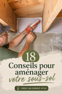 Sous-sol aménagé et chaleureux avec des meubles modernes