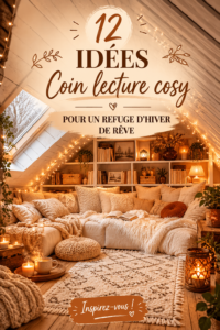 Un coin lecture cosy avec un fauteuil confortable et un éclairage doux