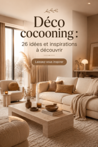 Intérieur chaleureux avec des créations déco cocooning.