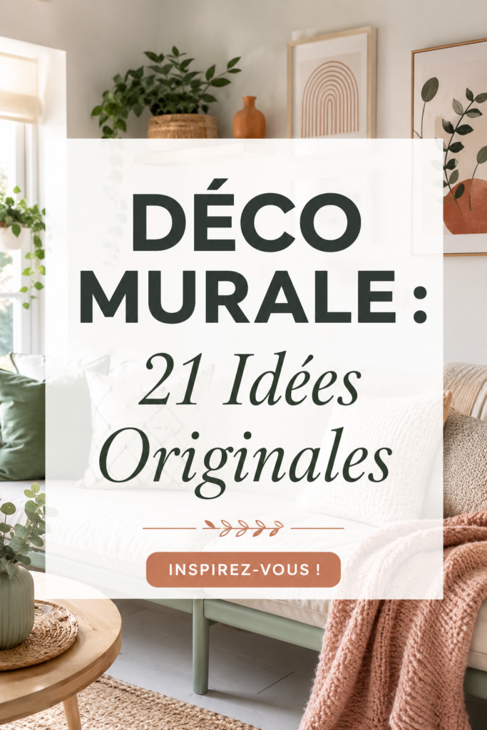 Un salon décoré avec des idées murales originales et chaleureuses.