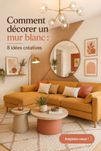 Un mur blanc décoré avec des cadres photo et des plantes vertes