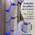 Colonne de maison emballée en Placo-plâtre avec une finition esthétique