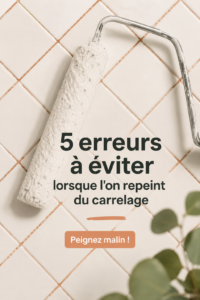 Avant et après la peinture d'un carrelage dans une cuisine moderne