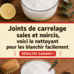 Un carrelage avec des joints propres et blancs après nettoyage