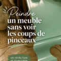 Un meuble avant et après peinture sans traces visibles