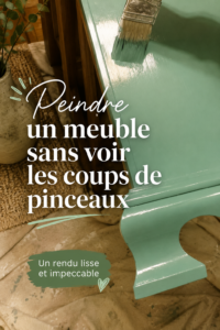 Un meuble avant et après peinture sans traces visibles