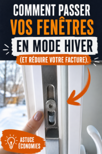 Fenêtres en bois isolées avec des rideaux thermiques pour l'hiver