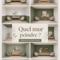 Mur peint dans des couleurs vives pour un intérieur accueillant