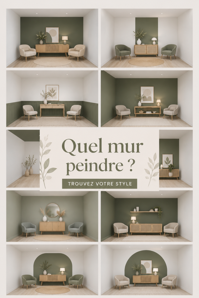Mur peint dans des couleurs vives pour un intérieur accueillant