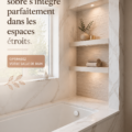 Baignoire sobre dans une salle de bain moderne et épurée