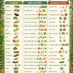 Un potager bien entretenu avec une variété de légumes en harmonie