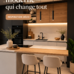 Cuisine moderne avec un aménagement pratique et élégant