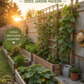 Fruits et légumes bio frais cultivés dans un jardin