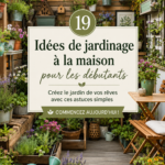 Un beau jardin d'herbes aromatiques et de fleurs colorées.