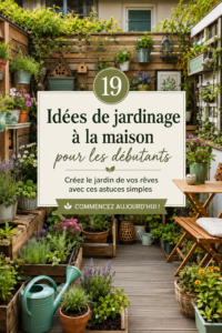 Un beau jardin d'herbes aromatiques et de fleurs colorées.