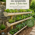 Un potager en carré bien aménagé avec des légumes variés