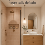 Salle de bain chic avec des projets DIY bien intégrés