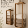 Salle de bain Japandi avec des matériaux naturels et une ambiance sereine