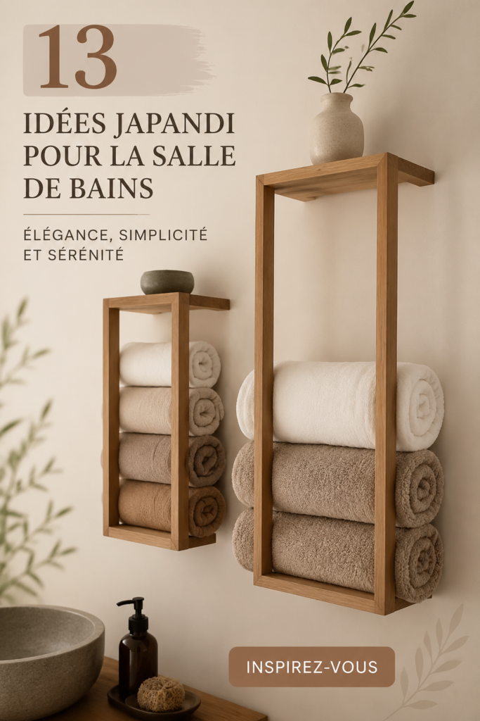 Salle de bain Japandi avec des matériaux naturels et une ambiance sereine