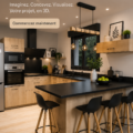 Capture d'écran de l'outil de création de maison en 3D sur Leroy Merlin