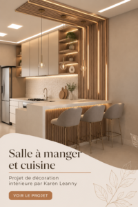 Salle à manger moderne avec une décoration accueillante et chaleureuse