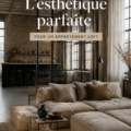 Un salon d'appartement loft moderne avec des accents industriels et chaleureux