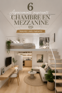 Agencement d'une chambre en loft avec une décoration moderne