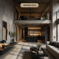 Un loft moderne et élégant avec des lignes épurées et une décoration chaleureuse.