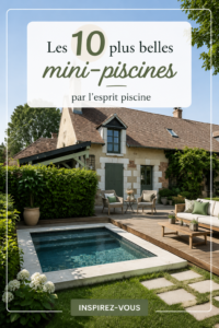 Une élégante mini-piscine entourée de verdure, idéale pour un jardin moderne.